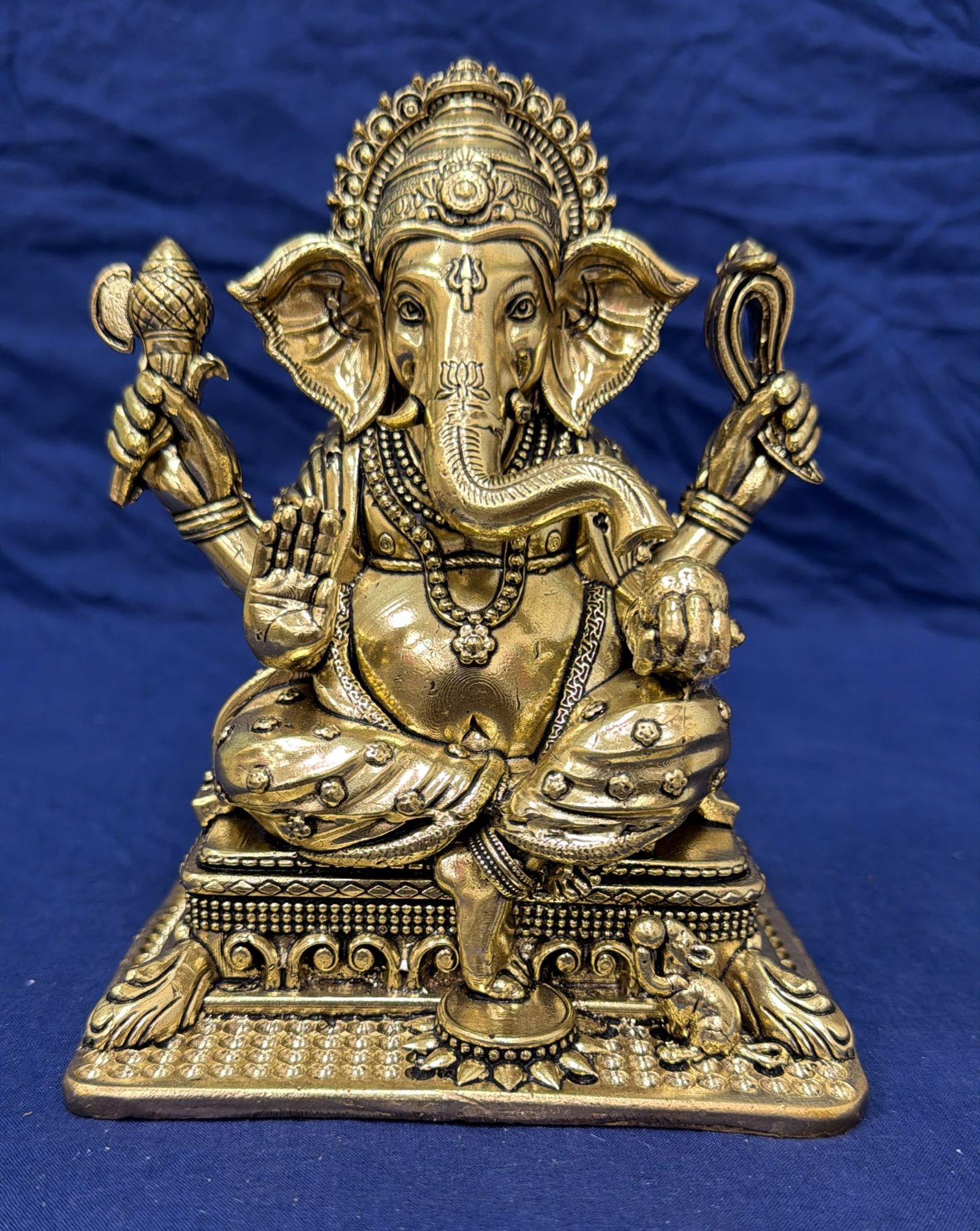 Ganesh Idol - Brass (Style 4)