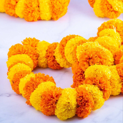 3 FT MIXED MARIGOLD STRINGS — 3 ft