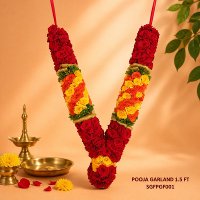 POOJA GARLAND 1.5 FT — 1.5 ft